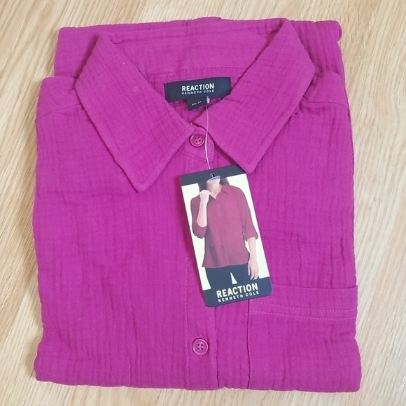 2/$15 REACTION By Kenneth Cole Women's Buttons Down Shirt XS - Picture 1 of 7